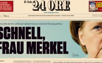 «Schnell, Frau Merkel» σε ιταλική εφημερίδα!