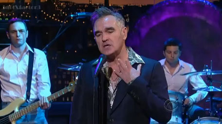 'Action Is My Middle Name': Ζωντανά από τον Morrissey στο Late Show With David Letterman.