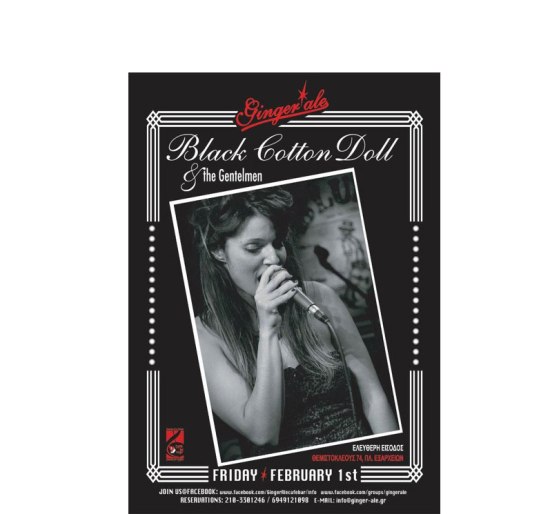 BLACK COTTON DOLL & THE GENTLEMEN Live απόψε